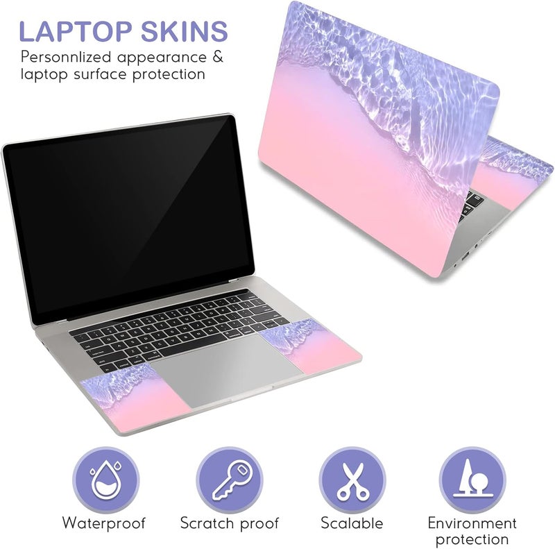 DINKY Laptop Skin Sticker Decal, 12" 13" 13.3" 14" 15" 15.4" 15.6 inch Laptop Universal Reusable Vinyl Skin Stickers Cover Art Decal Notebook PC Personalized Protector-Sea of Haze - Image 3